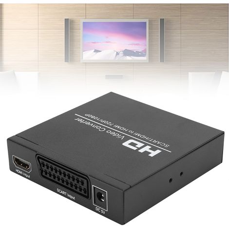 Convertisseur SCART vers HDMI Portable avec Alimentation USB et Sortie Haute Définition (1/5)