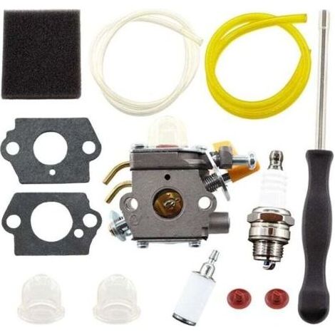Kit Carburateur avec Tournevis et Filtre à Air pour Tondeuse Thermique Ryobi Modèles RBC30SET RLT30CET RHT2660DA RLT26CDS RBC26SES Ortviai (1/4)