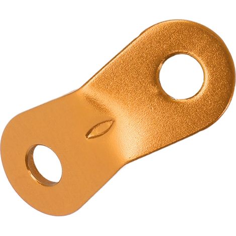 Packung mit 20 doppellochigen, rutschfesten Seilspannern aus Aluminiumlegierung, robust und einfach einzustellen, für Camping, Wandern und Outdoor-Aktivitäten (goldfarben). (1/5)