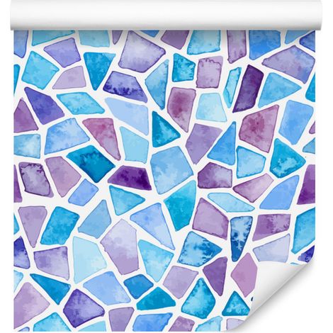 Papier peint géométrique et mosaïque pour salon et chambre 50x1000 cm (1/5)