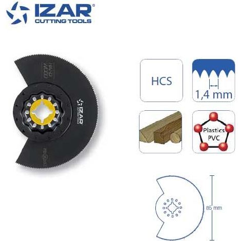 lame segmenté outil-multifonctions Starlock Izar HCS 85 mm