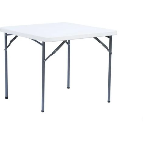 Faltbarer Catering-Tisch 86 x 86 x 74 cm, weiß