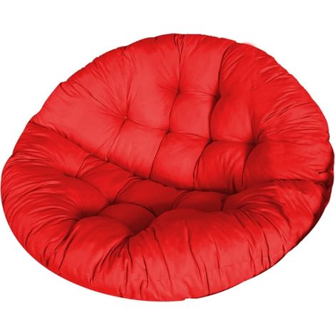 Cuscini per sedie da esterno, cuscino imbottito per seduta, cuscino per seduta sospesa, amaca, amaca rotonda, sedile a dondolo, sedile per uccelli, sedia rotonda - rosso, 60x60 cm