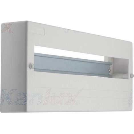 Kanlux – Tableau de distribution en saillie 1 rangée 18 modules – Montage en saillie – Indice de protection IP65 – Boîtier plastique blanc