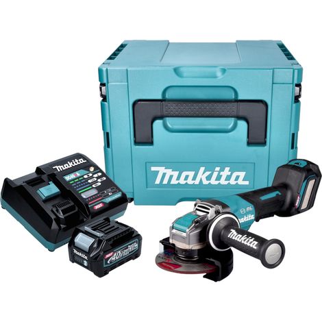 Makita GA 044 GD101 Meuleuse d'angle sans fil 40 V max. 125 mm X-LOCK Brushless + 1x batterie 2,5 Ah + chargeur + Makpac