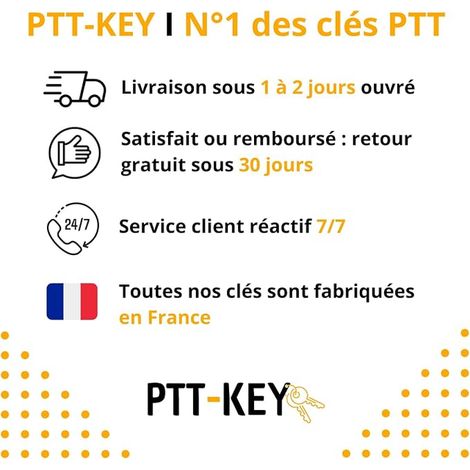Key - Key Type F10 Specific for Compatible Locks - F10 Pass for Mailboxes and Building Entrances