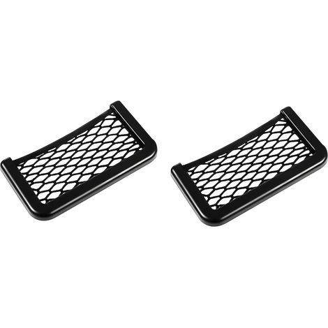 Juego de 2 redes de almacenamiento elásticas para coche, caravana, autocaravana o barco (20 x 8 cm). (1/5)