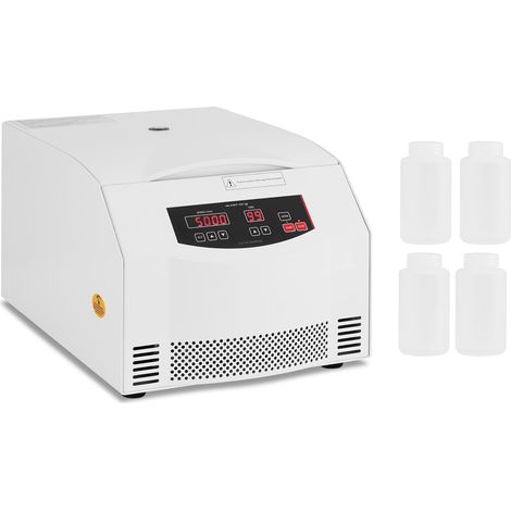 Centrifuga da laboratorio elettrica Minicentrifuga da banco per biologia (500 W 2 provette da 250 ml FCR 4.420 x g 300-5.000 giri/min timer 0-99 min) 140005824