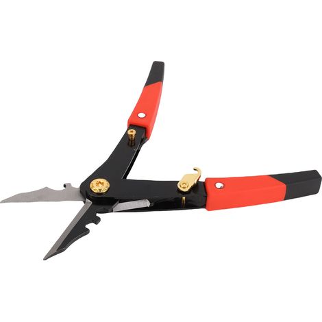 Cisailles à tôle d'aviation, cisailles à coupe droite pour tôle, aluminium, gouttières et projets de bricolage. (1/5)