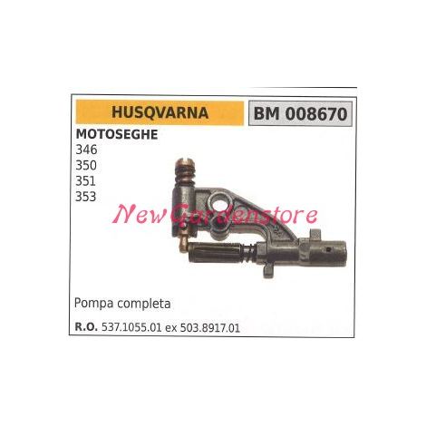Pompa olio HUSQVARNA motore motosega 340 345 351 353 008670