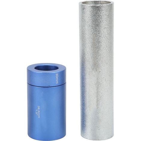 Kit d'installation de fourche avant pour vélo en alliage d'aluminium, outil de réparation pour montage de jeu de direction et couronne de fourche, couleur argent bleu. (1/5)