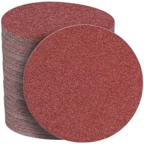 Disques Abrasifs 150mm Grain 80 Papier Poncer 30 Pièces no Trous Disque Poncage pour Ponceuse Excentrique (1/5)