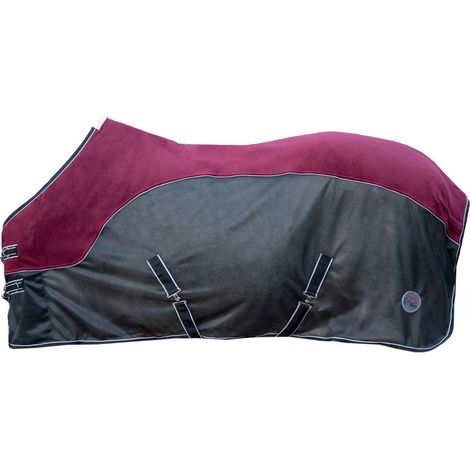 135 cm, Grigio Naturale e Blu: Komfort-Mesh-Decke mit Fleece-Futter im Rücken- und Nierenbereich (1/5)