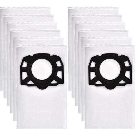Leadaybetter 12 Sacs Aspirateur pour Karcher WD4 WD5 WD6 Premium, adapté pour Karcher MV4, MV5, MV6 aspirateur eau et poussière 2.863-006.0,, (1/5)