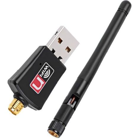 Carte USB WiFi - - Dongle Antenne Haute Gain - 2.4GHz 400Mbps - 5GHz 867Mbps - Portable (1/3)