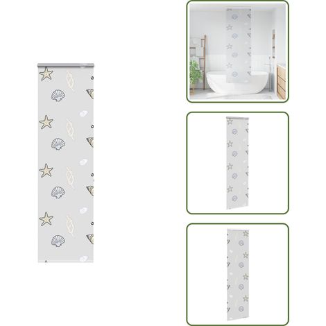 Store enrouleur de douche avec cassette largeur du tissu 56 cm - Store Enrouleur De Douche - Stores Enrouleurs De Douche - Store De Douche - Rideau De Douche Enroulable (1/5)