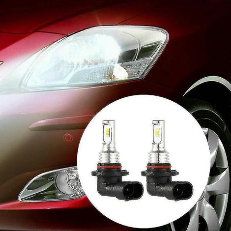 Kit d'ampoules LED 9005 HB3 pour phares, feux de route, 35 W, 4 000 lm, 6 000 K, blanc (1/2)