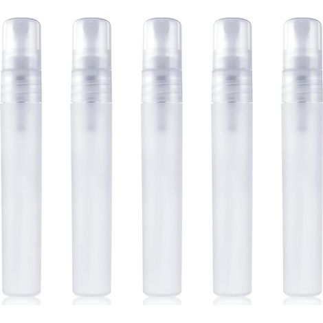 5 paquets mini-vaporisateurs 10 ml – bouteilles parfum rechargeables taille voyage, distributeur démaquillant (1/5)