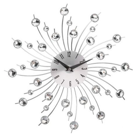 Vintage-Wanduhr aus Schmiedeeisen, geräuschlose Dekorationsuhr ohne Ticken, für Schlafzimmer, Küche, Büro (1/5)