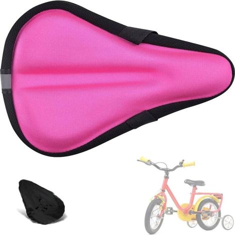 Housse de coussin de selle de vélo en gel pour enfants, garçon et fille, coussin de selle extra doux en mousse à mémoire de forme (1/5)