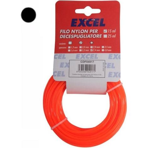 Filo Nylon Tondo           Mm 1,3 M 15 Excel 07362