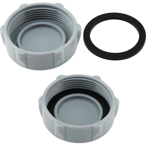 Convient aux bouchons de vanne de vidange P6H1158, compatible avec P01006 pour les piscines hors sol (paquet de 2). (1/5)