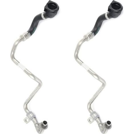 Convient pour 2 durites de retour de liquide de refroidissement de turbocompresseur monobloc, applicable aux modèles F20, F30, G30, X3, X4, 125i, 330i, 11537643226 (1/4)