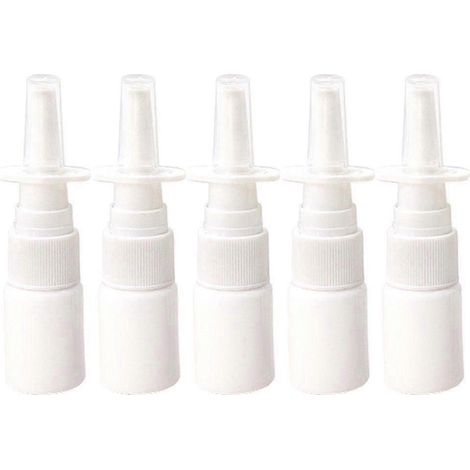 Lot de 10 flacons pulvérisateurs de 10 ml rechargeables en plastique pour vaporisateur nasal (1/5)