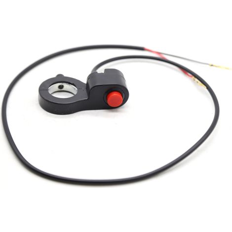 Bouton de commande du klaxon pour guidon de moto, 7/8'', pour VTT et quad, avec interrupteur marche/arrêt (1/5)
