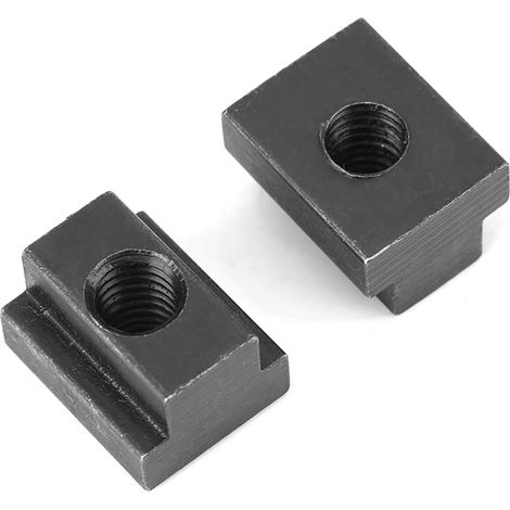 5 écrous en T à filetage M8, finition noire oxydée, pour rainures en T de tables de machines-outils, lot de 5 (1/5)