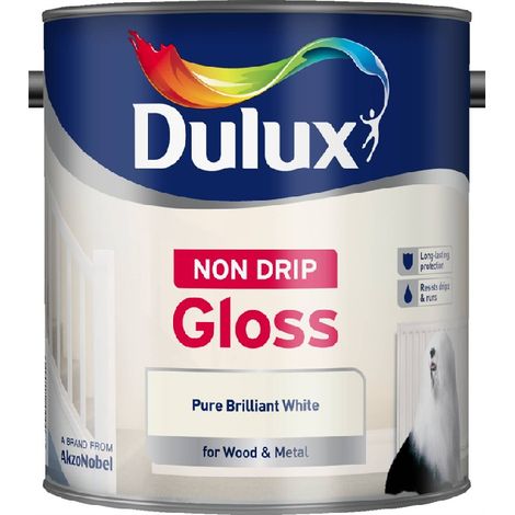Dulux Retail Non Drip Gloss - Pure Brilliant White - 1.25L