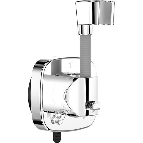 Support Pommeau de Douche, Support de Douche Réglable Rotatif à 360° avec Ventouse Support Douche Ventouse Accroche Pommeau de Douche Porte Douchette Sans Percage pour Salle de Bain Buanderie (1/5)