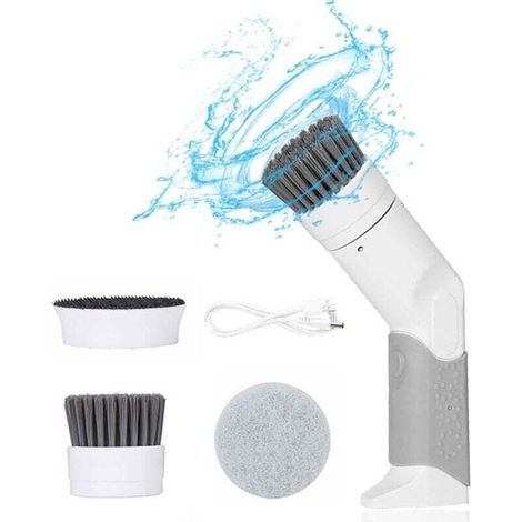 Electric Handheld Cleaning Brush, USB Rechargeable, 360° Rotating Electric Floor Scrubber, Suitable for Kitchen and Bathroom MUMU (1/4)