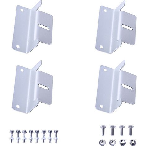 1-4er SET Solarmodul Halterung Befestigung Montagewinkel Aluminium Z Winkel Solar Panel Wand Dach 1xSET