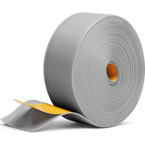 PRIMO Weichsockelleiste selbstklebend grau 13×48 mm 10 m