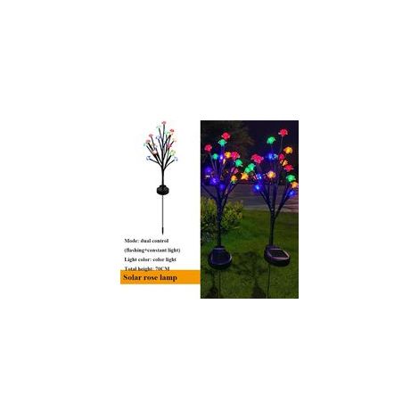 Guirlande lumineuse féérique à fleurs solaires ROSE (1/5)