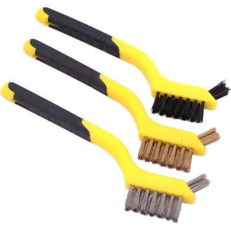 Set mit 3 Drahtbürsten 180 mm PRO-TECHNIK