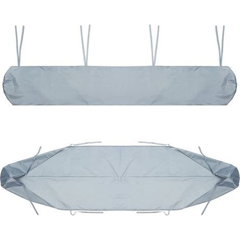 Auvent DeTerrasse, De Terrasse De Rangement Housse Auvent, Protection La Neige Anti-poussiere en Imperméable(3m,Silver) (1/5)