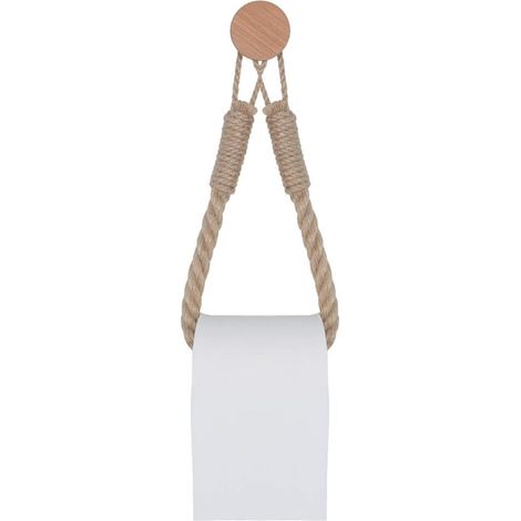 Toilettenpapierhalter aus Hanfseil im Vintage-Stil für das Badezimmer (Stil C)