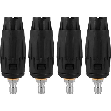 4X Embouts de Buse Réglables pour Pulvérisateur, Modèle de Jet Variable, Fiche de Connexion 1/4 Pouce, 3000 PSI (1/5)