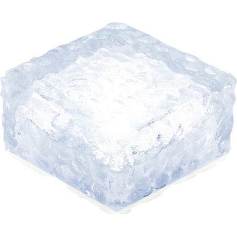 Lampe Led solaire en forme de Cube de glace en brique, imperméable, rvb, éclairage d'extérieur, pavé d'escalier à distance, pour cour, Patio, arbre, pelouse, décoration de jardin(petit) (1/5)