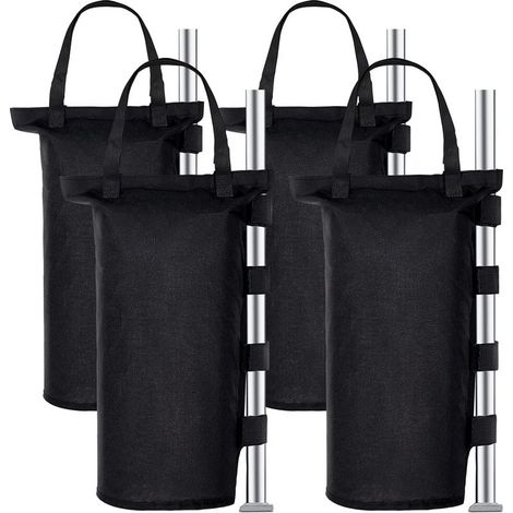 Poids Tonnelle Industrielle 1680D, Jeu de 4 Poids pour Tonnelle, Revêtement Intérieur en PVC, Sac de Sable pour Tonnelle pour Tente Popup, Auvent ou Parasol (Un Tube) (1/4)