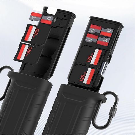 Lecteur de cartes SD haute vitesse USB 3.1 Type-C, étui de transport pour cartes SD/TF/SIM, appareils photo, smartphones et drones (1/4)