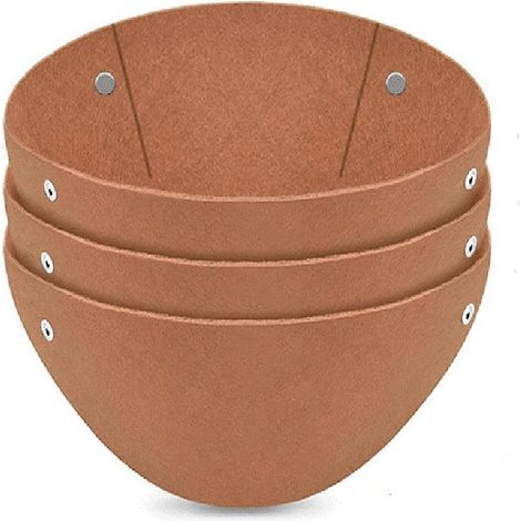 Lot de 3 doublures en tissu pour paniers à plantes - Doublures en feutre pour pots de fleurs C-- (1/5)
