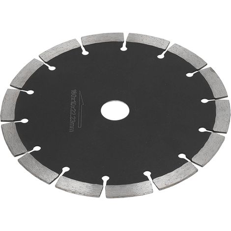 Lame scie diamant 180 mm fine ondulée tranchant disque coupe meule angle carrelage granit marbre pierre céramique acier manganèse 65 alliage noir (1/5)
