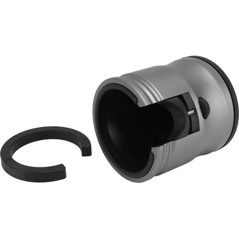 Support de tasseur à café rond antidérapant et réglable universel en alliage d'aluminium, pour filtre à café, idéal pour la maison et le café (noir).