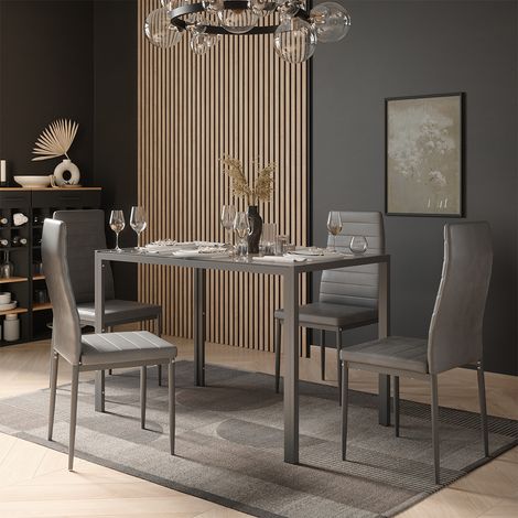 Esstisch Grand, Grau/Grau, 120 x 70 cm, Vicco (1/5)