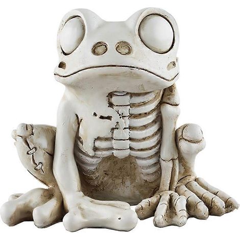 Froschskelett-Modell Halloween-Tierskelett-Statue Froschornamente