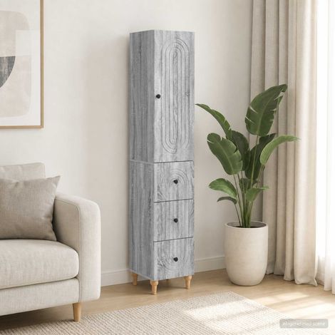 vidaXL Schrankset 2 pcs 33 x 34,5 x 90 cm Holzwerkstoff (1/5)