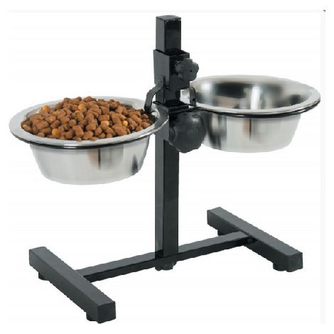 Zolux Supporto per ciotole per cani in acciaio inox regolabile 1,5L (1/5)
